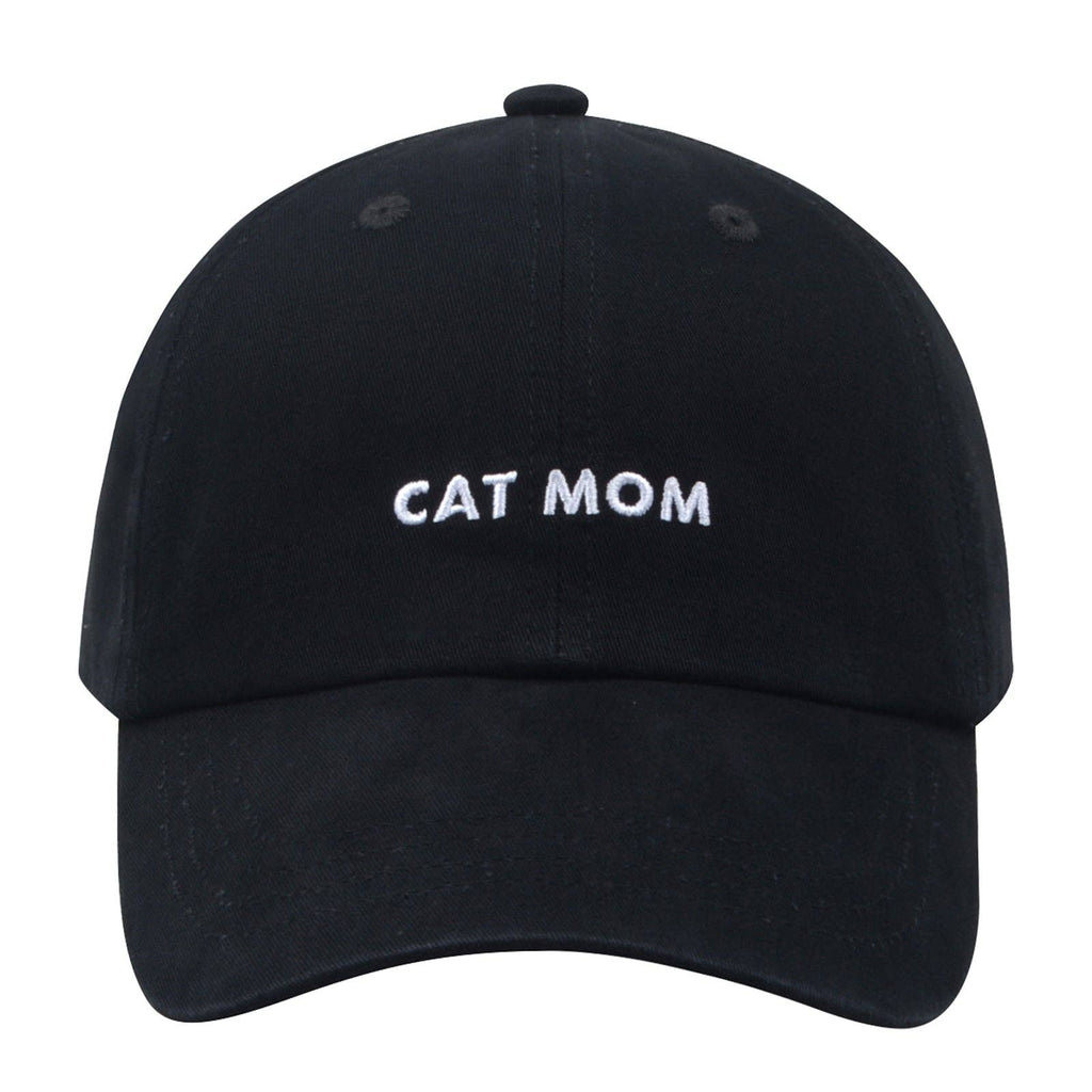 Cat Mom Hat | Embroidered Cat Mom Baseball Cap | Gift for Cat Lovers | HatPhile