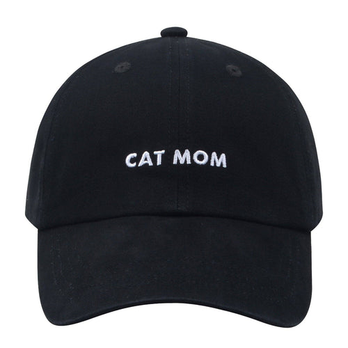 Cat Mom Hat | Embroidered Cat Mom Baseball Cap | Gift for Cat Lovers | HatPhile
