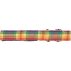 Rainbow Plaid Dog Collar