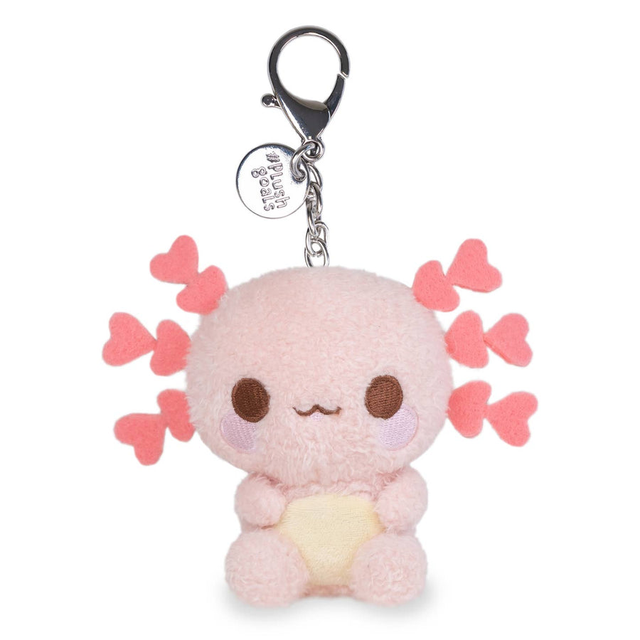 Mini Lottie Keychain (Cute Kawaii Pink Axolotl Plush Clip)