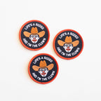 Rodeo Clown Embroidered Iron on Patch