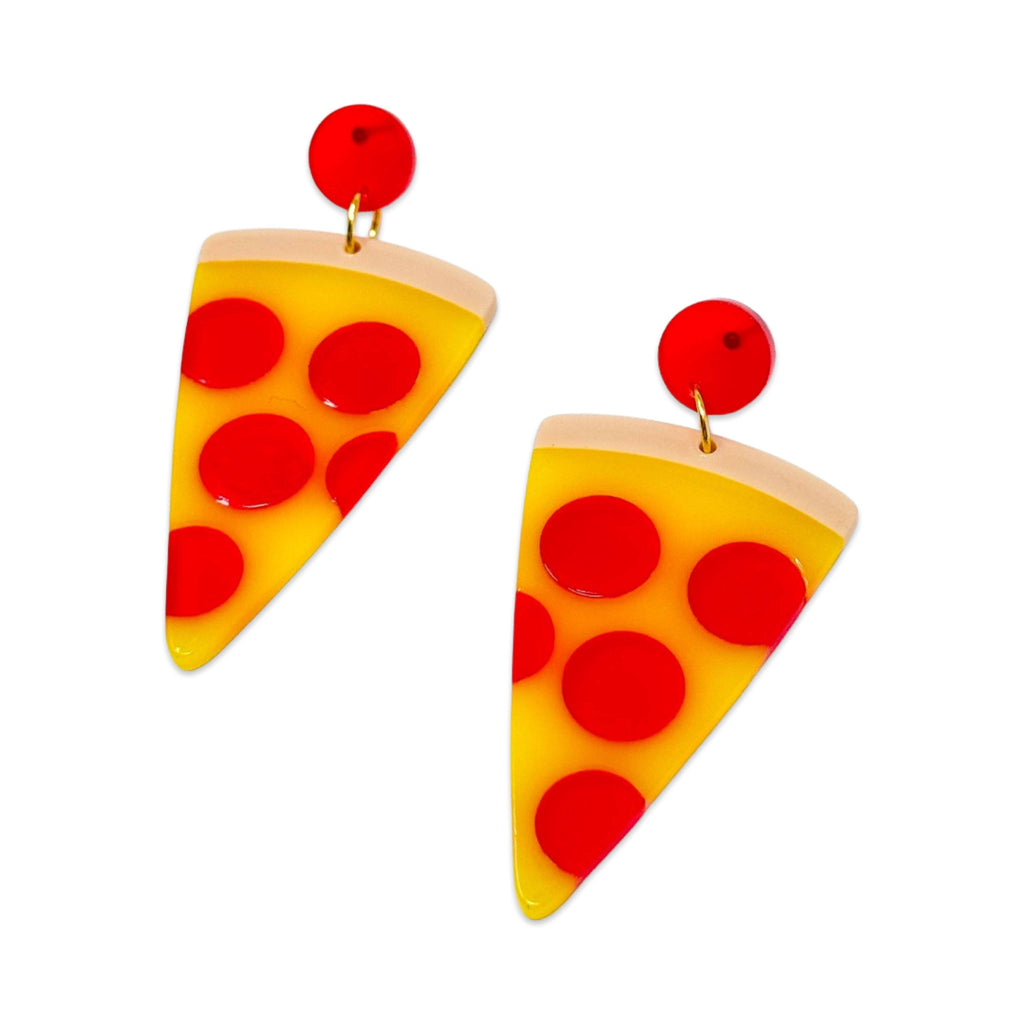 *SALE* Pizza Acetate Earrings