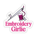 Embroidery Girlie Sticker
