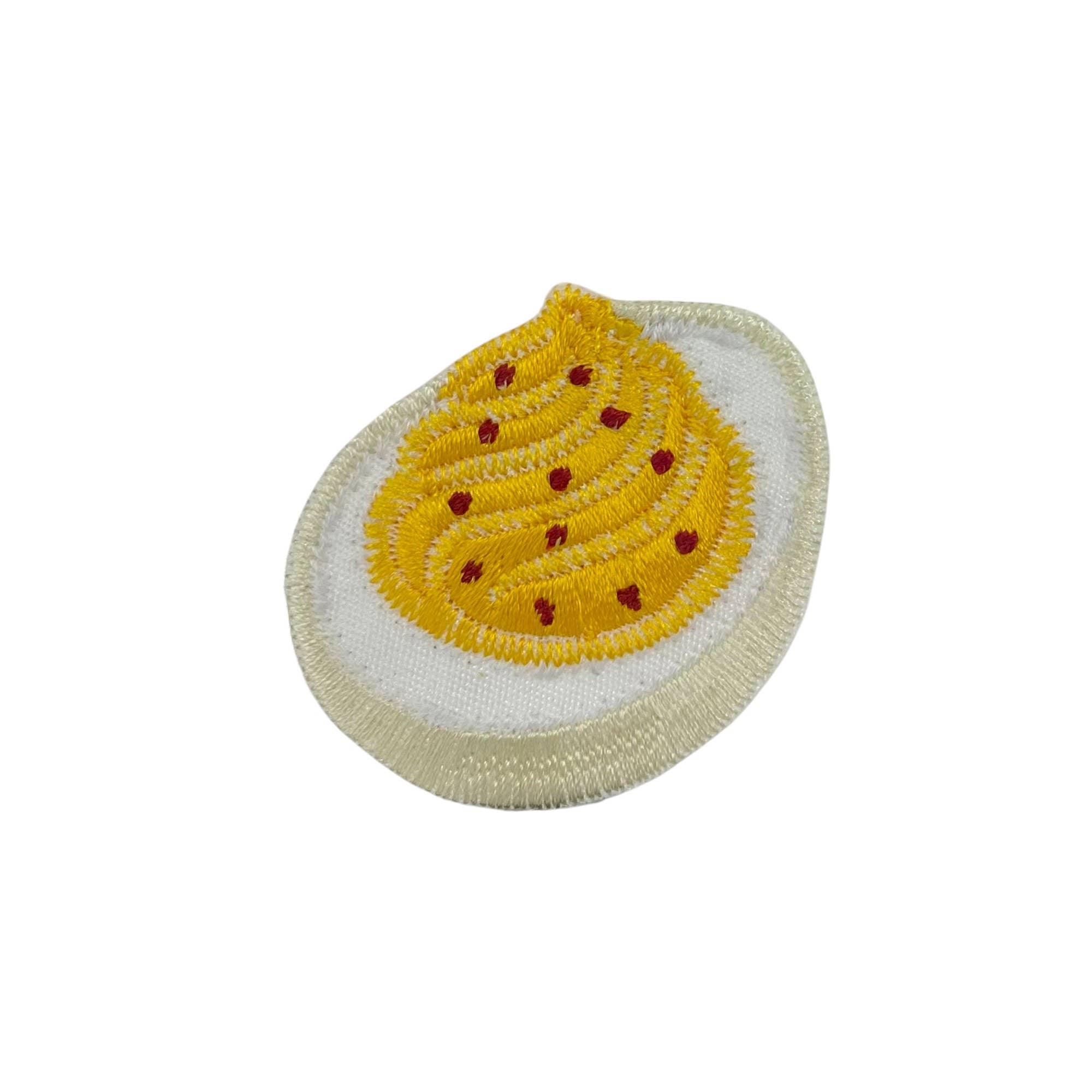 Deviled Egg, Snack Food, Thanksgiving, Iron on Patch