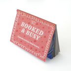 Booked & Busy Book Theme Punch Card Booklet