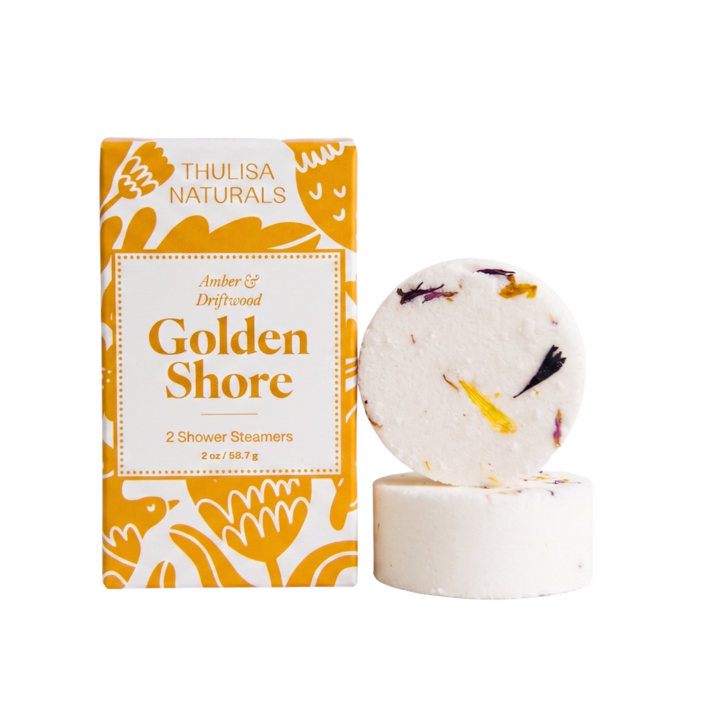 Golden Shore Shower Bomb | Amber + Driftwood