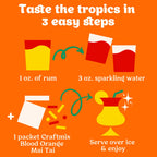 Blood Orange Mai Tai Mixer - Single Packets / Caddy Refills