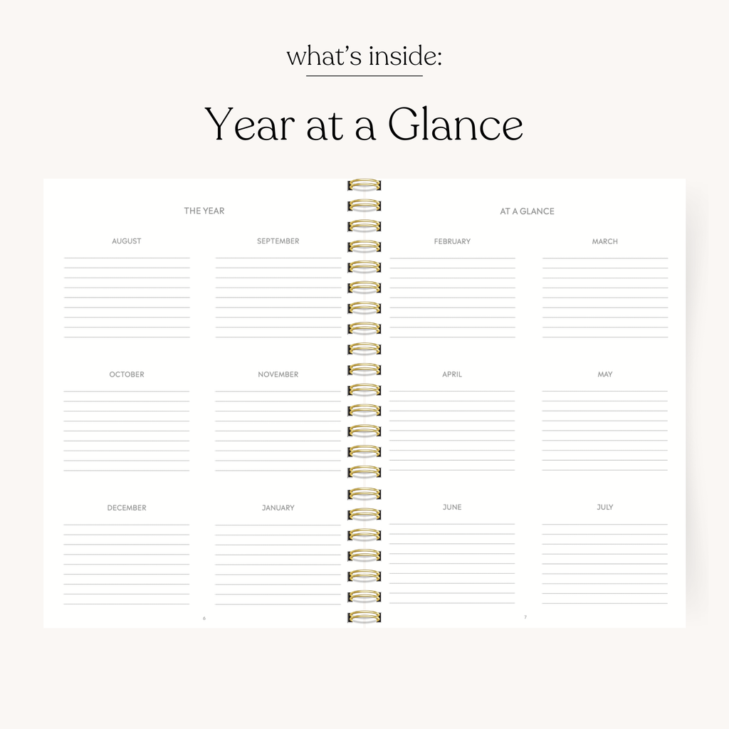 Spring Garden 2025-2026 Academic Planner