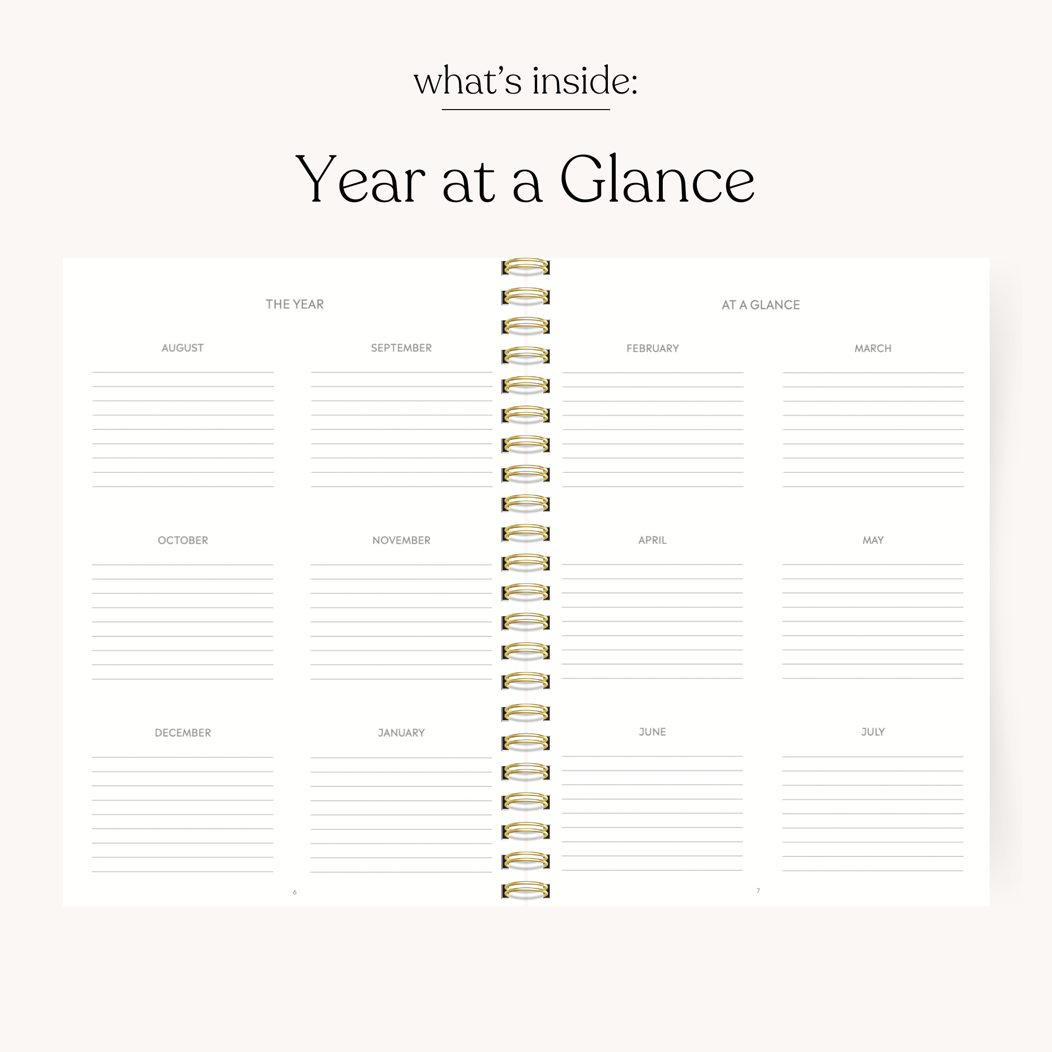 Spring Garden 2025-2026 Academic Planner