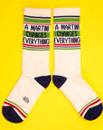 A Martini Changes Everything Gym Crew Socks