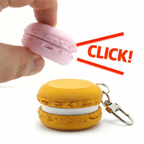 Best-Selling Macaron Clicker Keychain–Viral Fidget Bag Charm