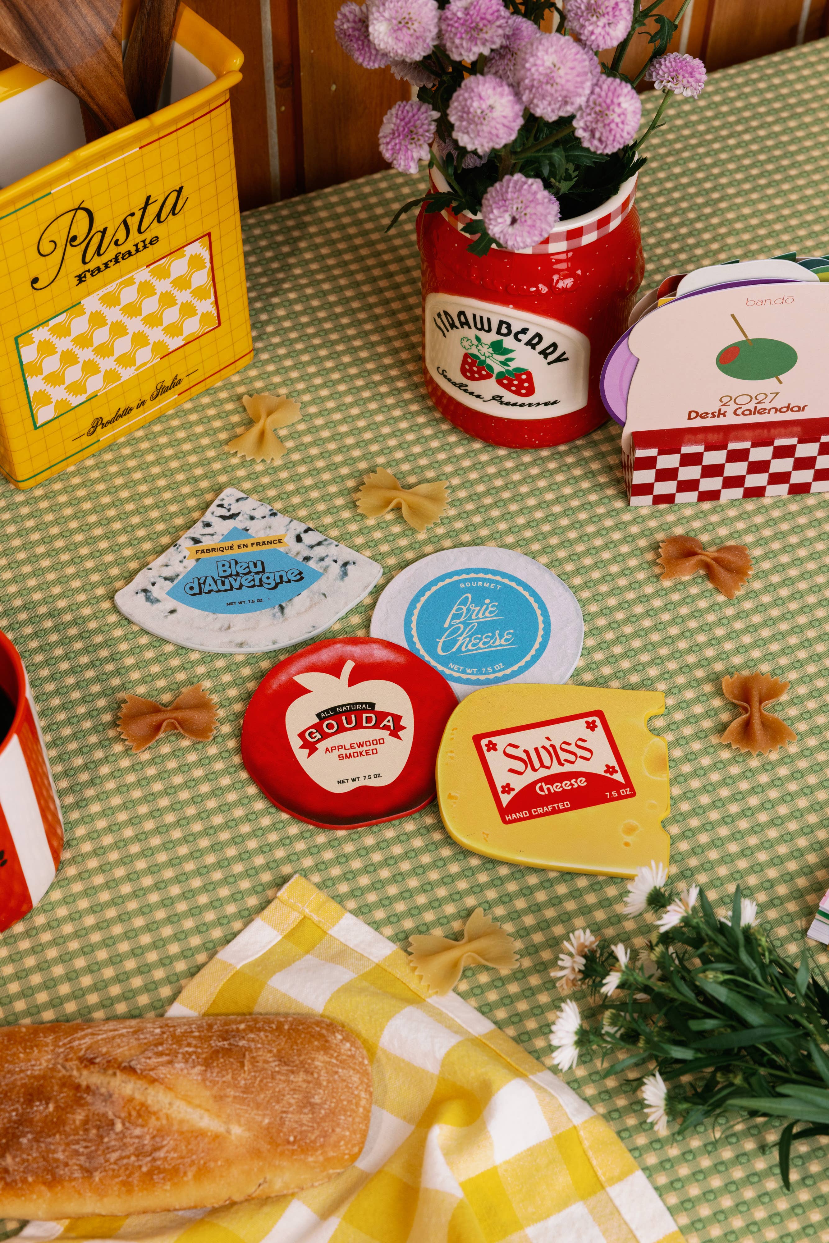 Coaster Set, Cheese