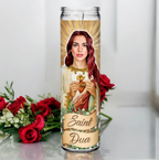 Saint Dua Lipa Celebrity Prayer Devotional Parody Candle
