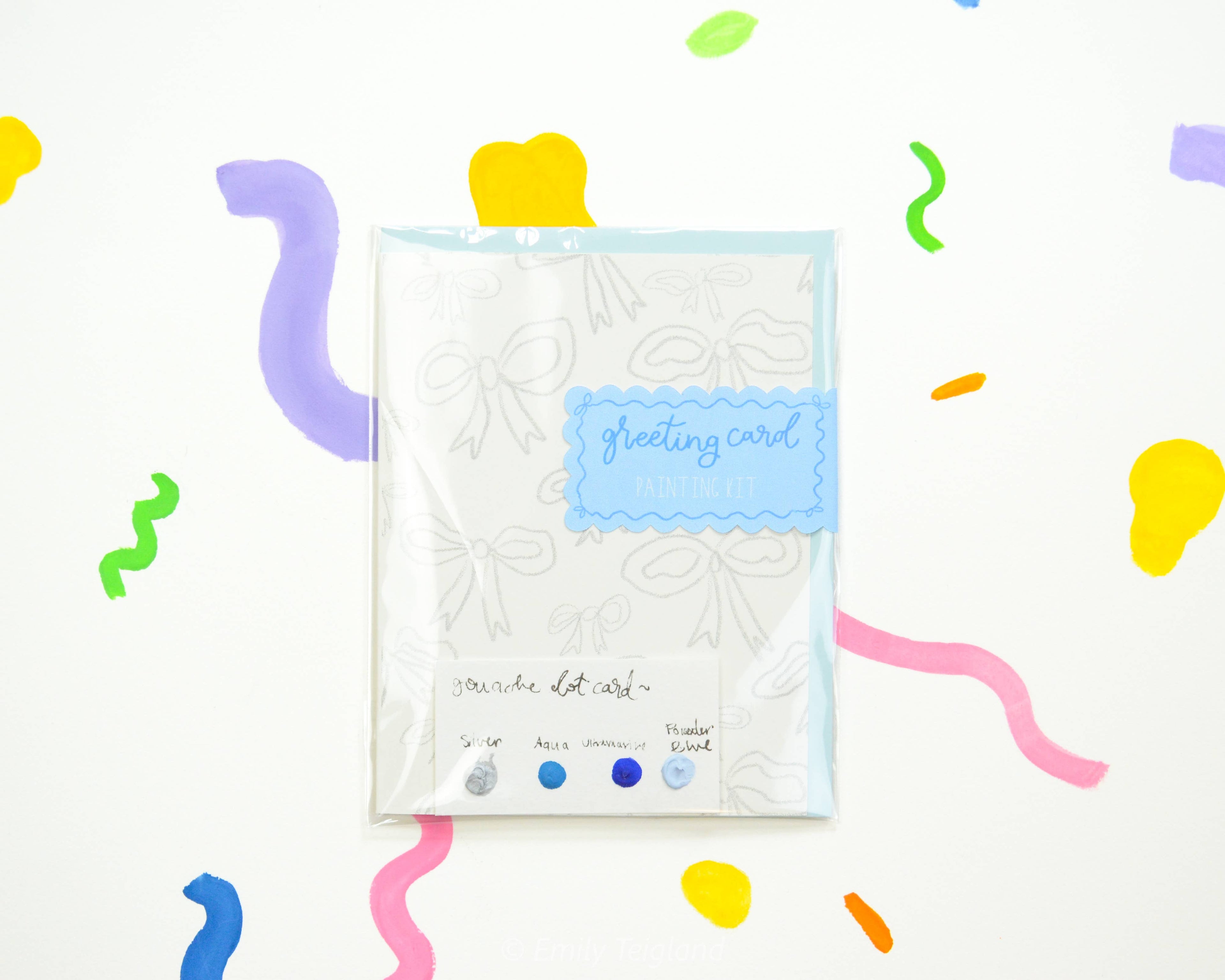 Greeting Card Painting Kit - Bows