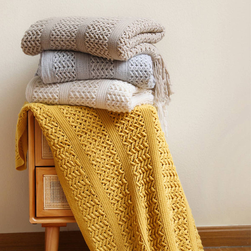 Soft Warm Chunky Knit Blanket
