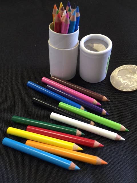 Mini Pencils in Mini Paper Tube