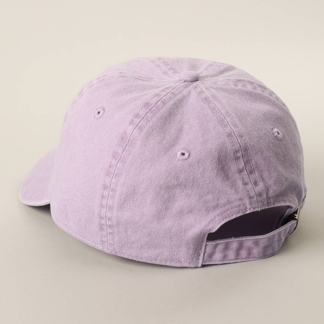 LAZY SUNDAY Served all day Embroidered Cotton Baseball Cap