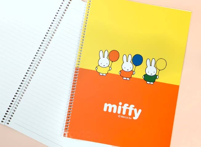 Miffy One-Ring Study Notebook (Ruled)