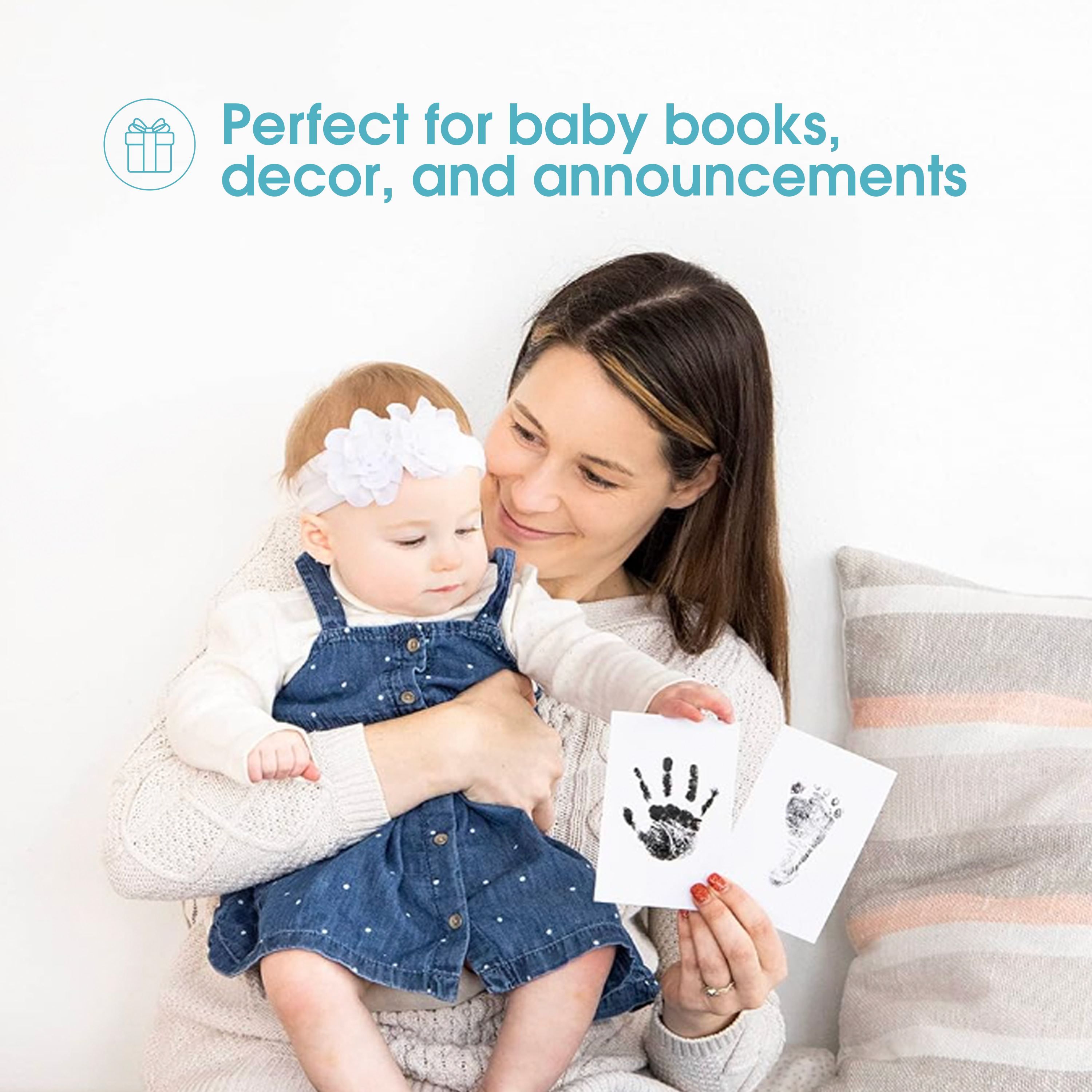 Baby Handprint or Footprint Clean-Touch Ink Pad Kit