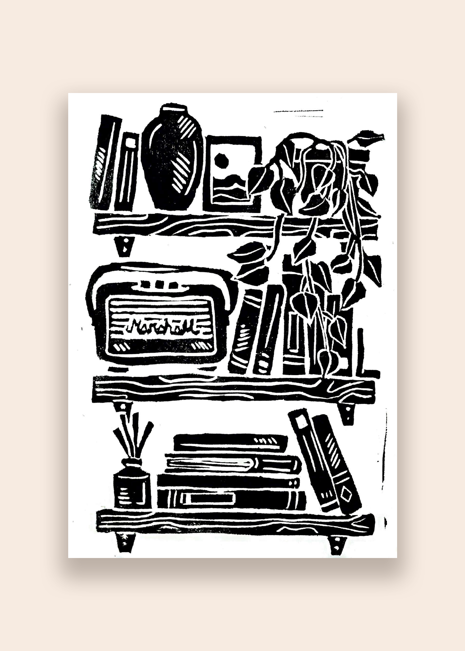 Bookshelf Print