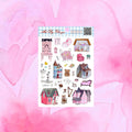 Watercolor Dollhouse Sticker Sheet