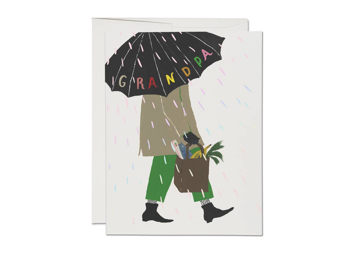 Grandpa's Umbrella Father's Day greeting card