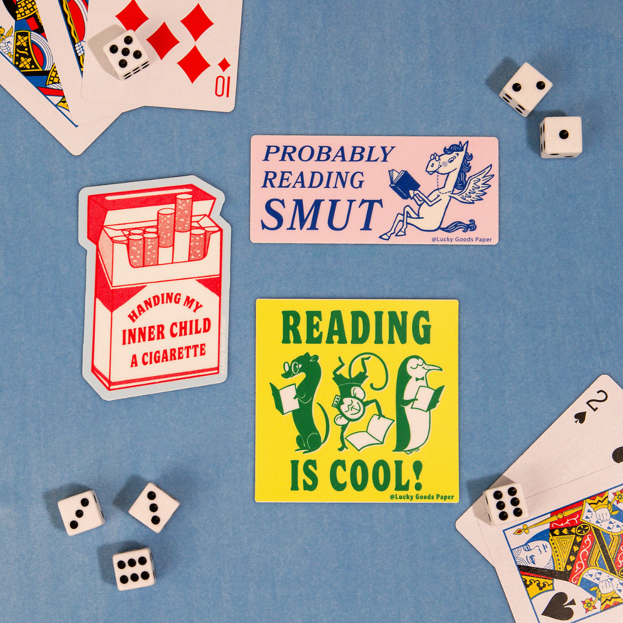 Reading is Cool – Matte Vinyl Sticker