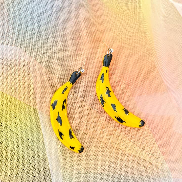 banana earrings