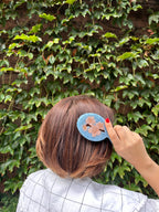 Hand-painted Compact Cherry Blossom 2-1 Perfect Daily Brush