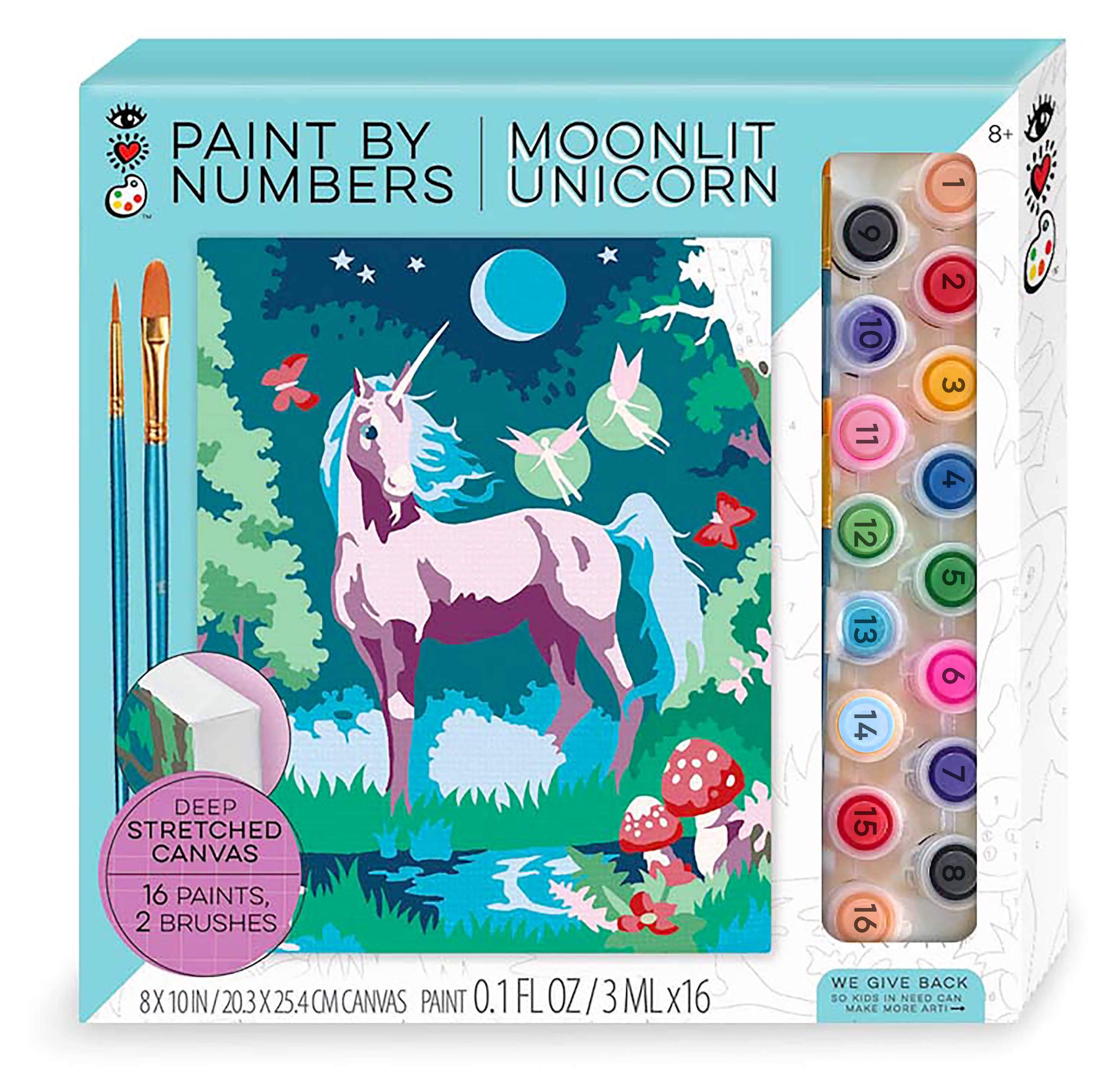 IHeartArt Paint By Numbers Moonlit Unicorn