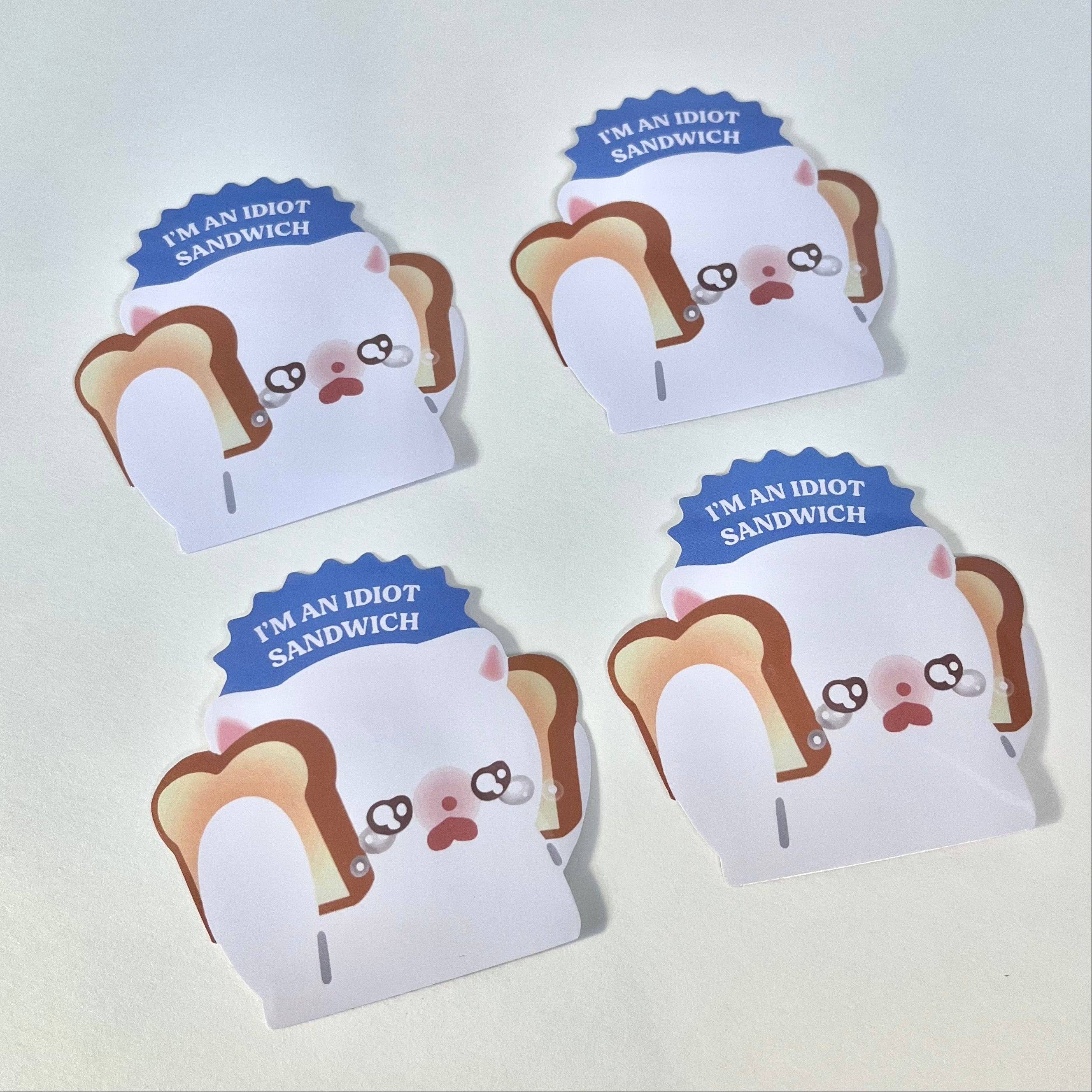 I'm an Idiot Sandwich Vinyl Sticker