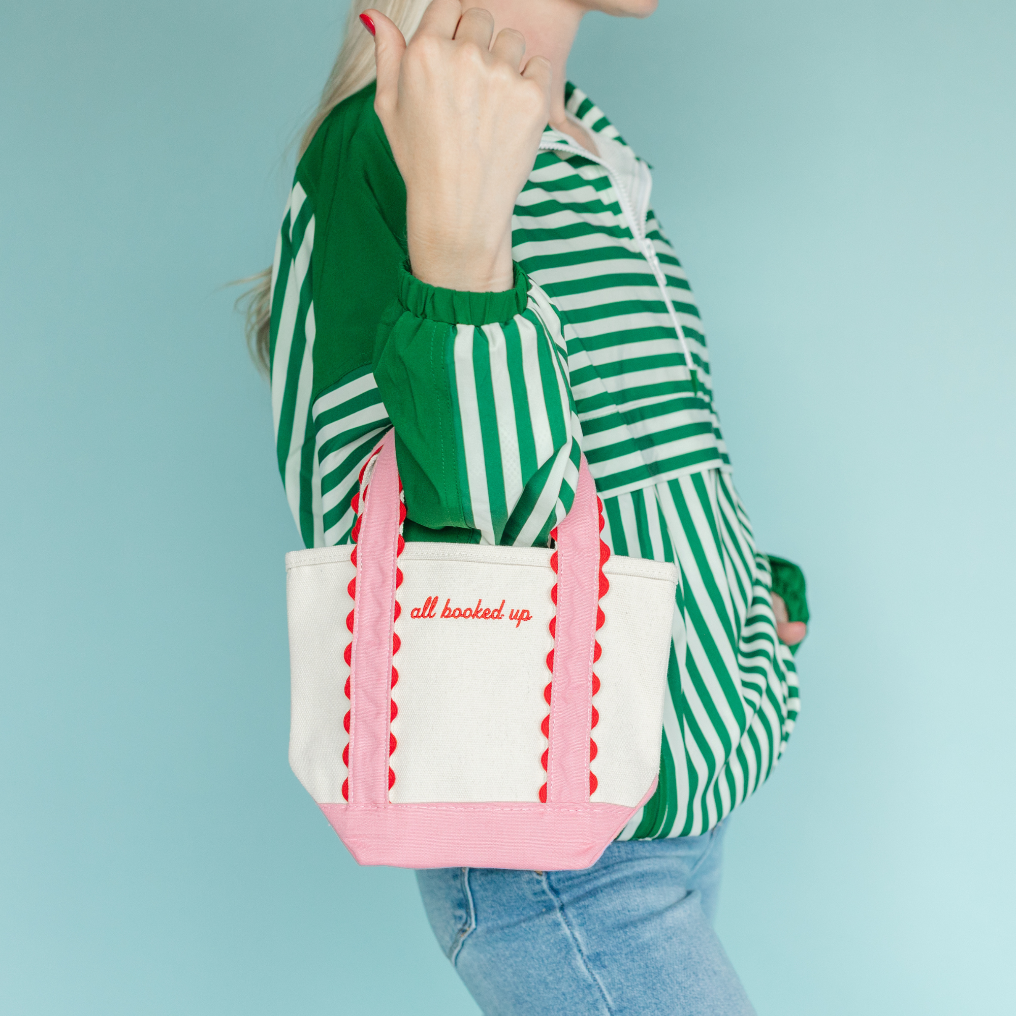 All Booked Up Mini Boat Tote