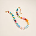 17 Inch Mixed Shaped Colored Resin Bead Necklace