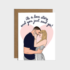 You Just Said Yes Engagement Card