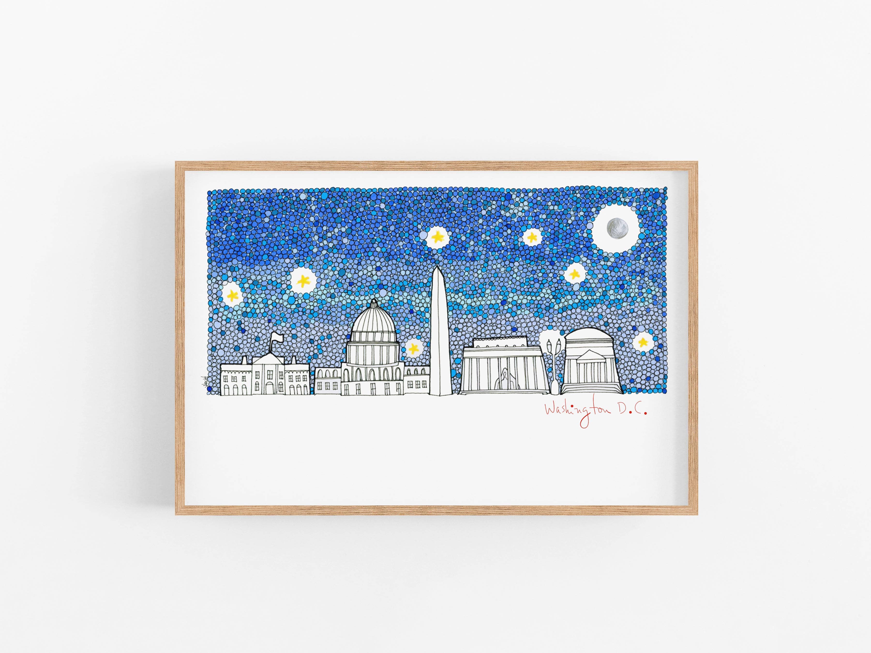 Washington DC Simple Skyline