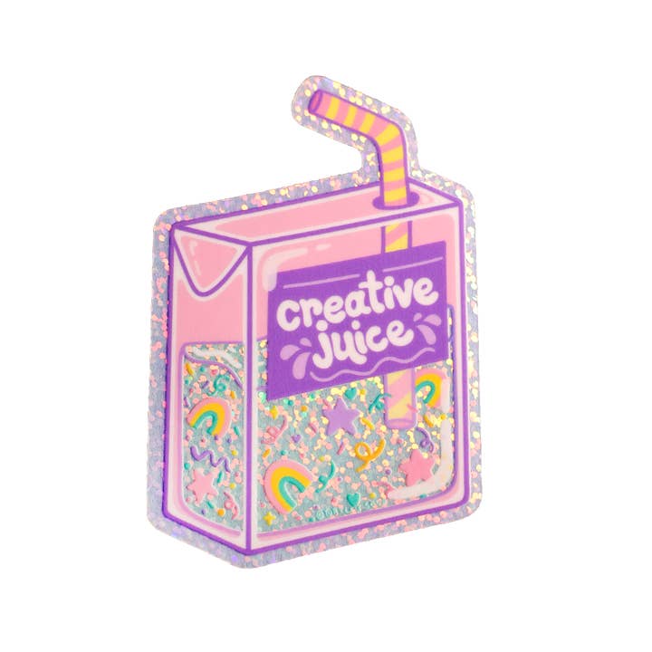 Creative Juice Glitter Sticker