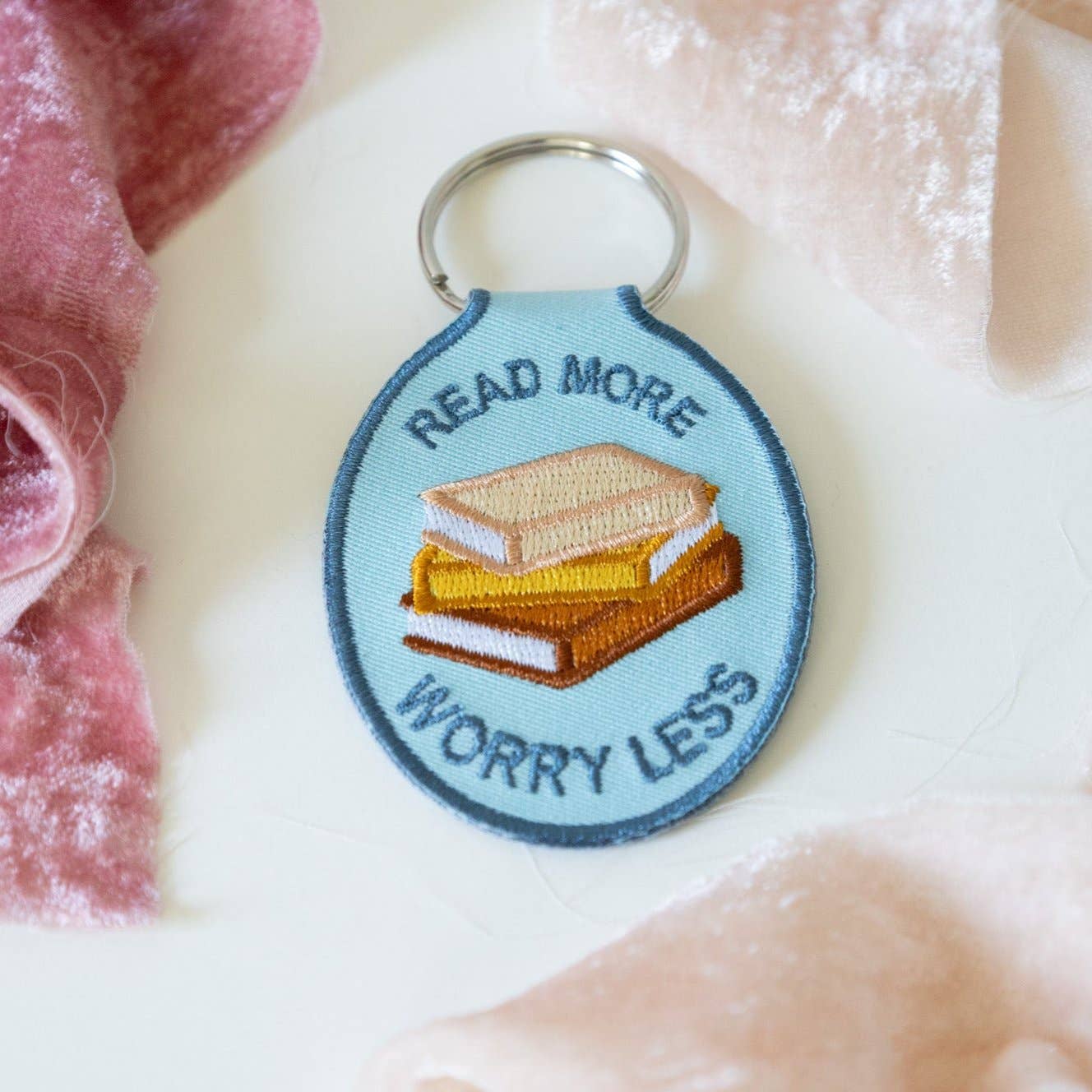 Read More Embroidered Keychain