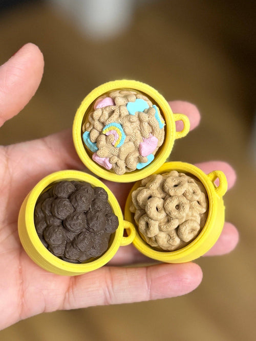 Cereal Clicker Keychains