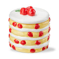 Raspberry Cake Earthenware Decorative Trinket Box Multi