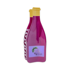 Large Red Wine Bottle Hair Claw Clip