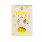 Seagull & Fries Earrings - Gold Coastal Beach Statement
