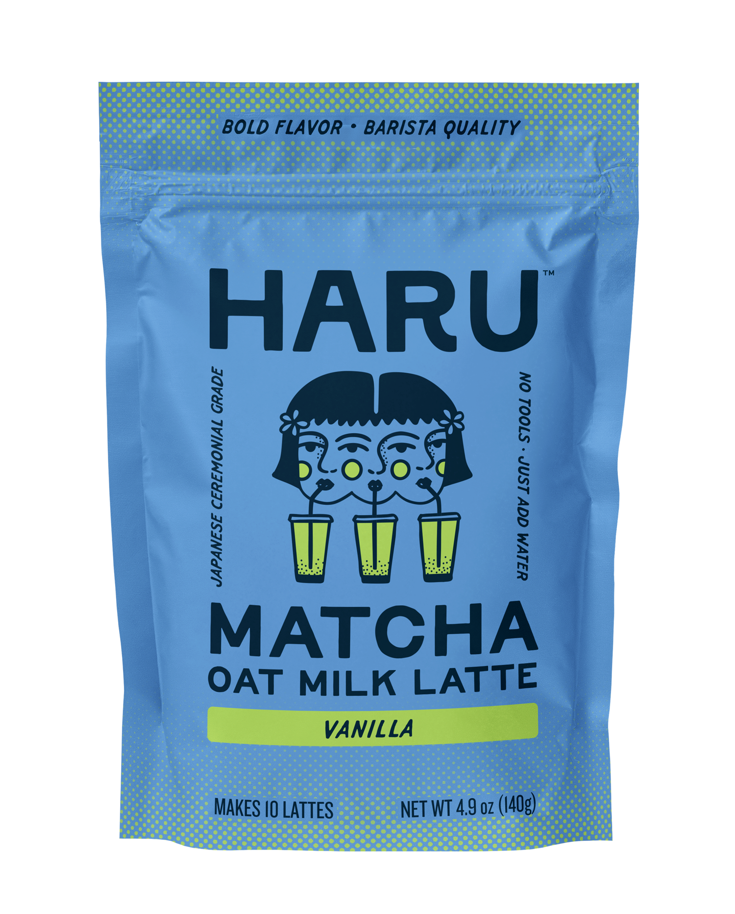 Haru Vanilla Matcha Oat Milk Latte Mix