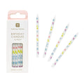 Pastel Floral Birthday Candles - 16 Pack | Cake Candles |