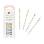 Pastel Floral Birthday Candles - 16 Pack | Cake Candles |
