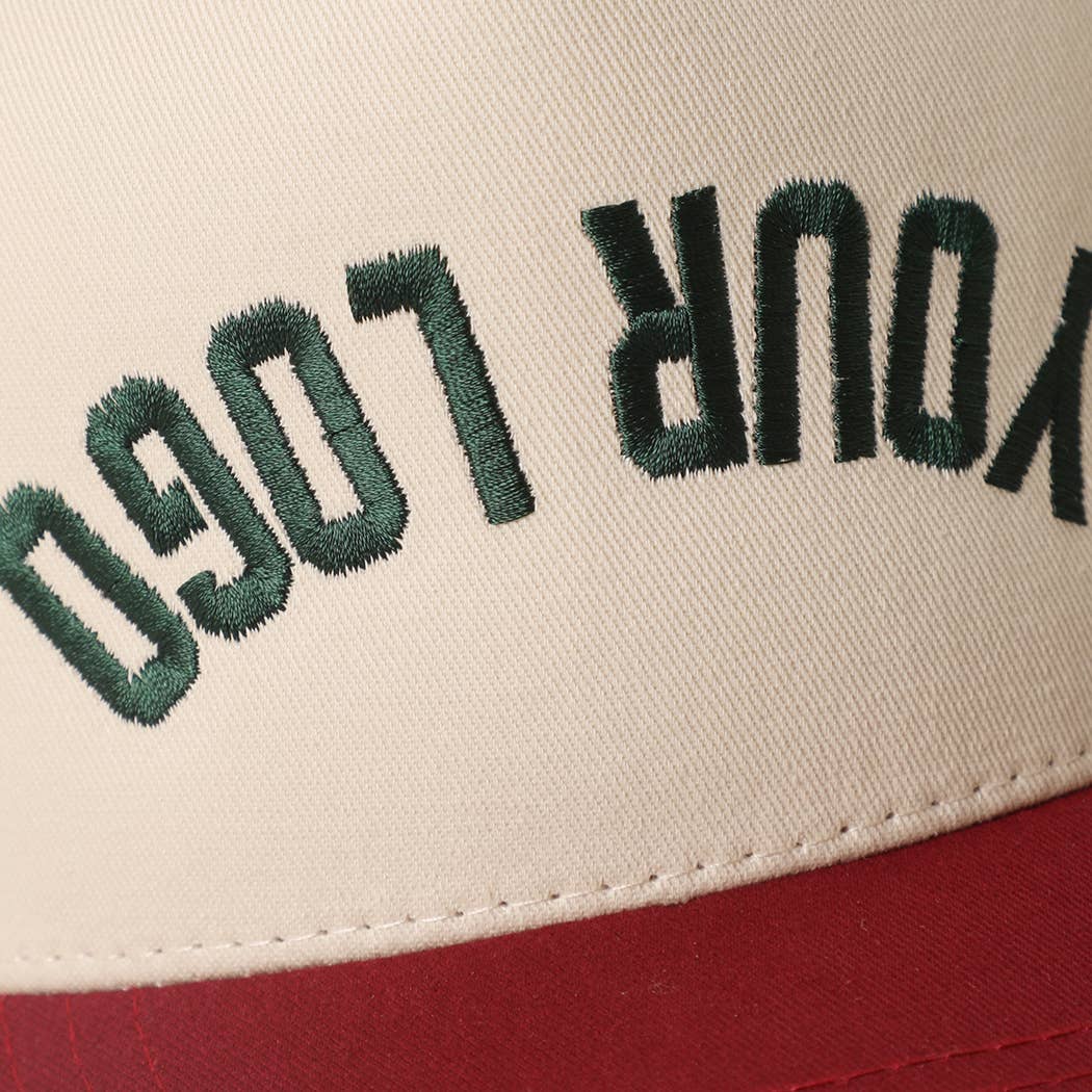 Custom Two-Tone Trucker Embroidered Hat - UPSIDE DOWN STATE