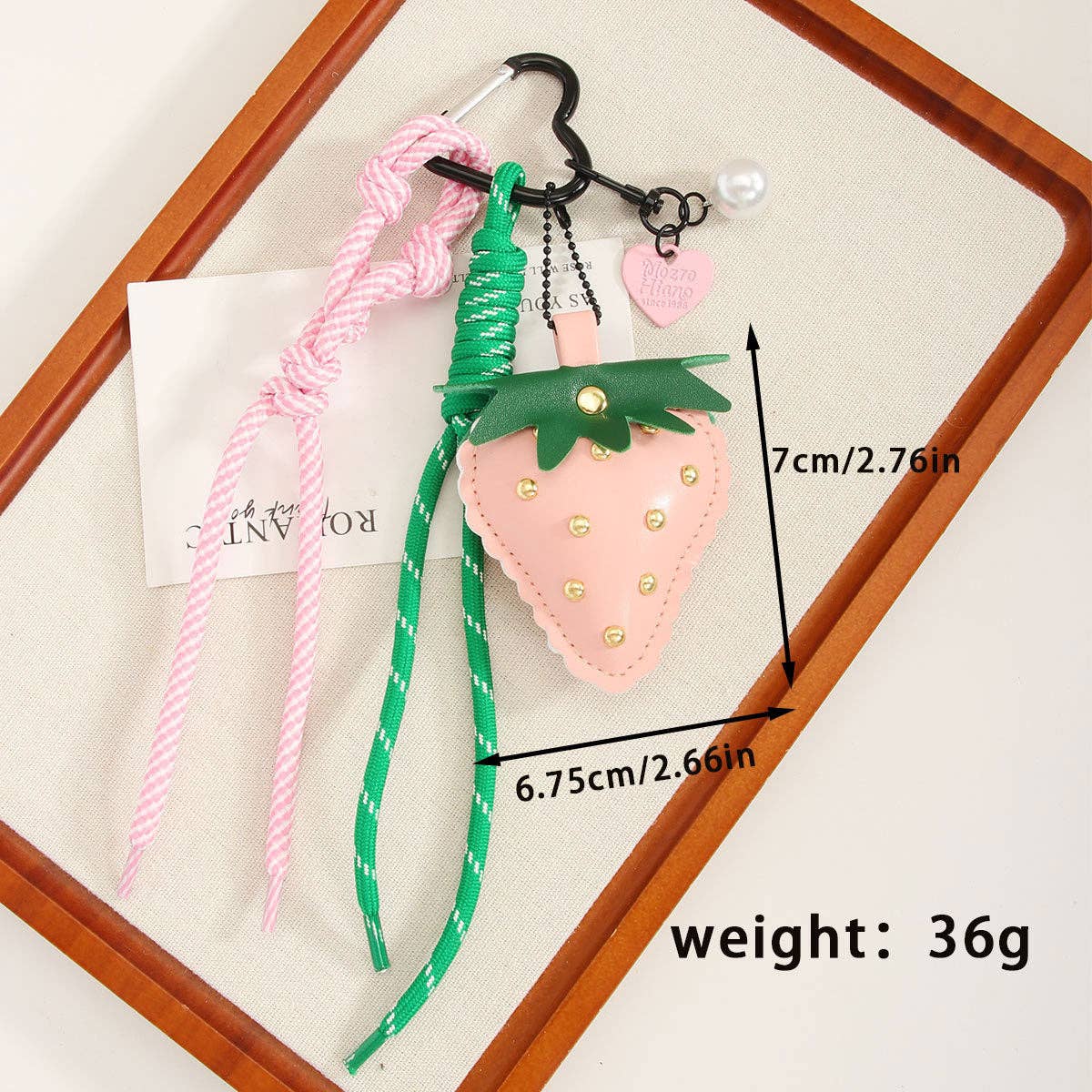 Cute Strawberry Rope Keychain Bag Charms DP25B540