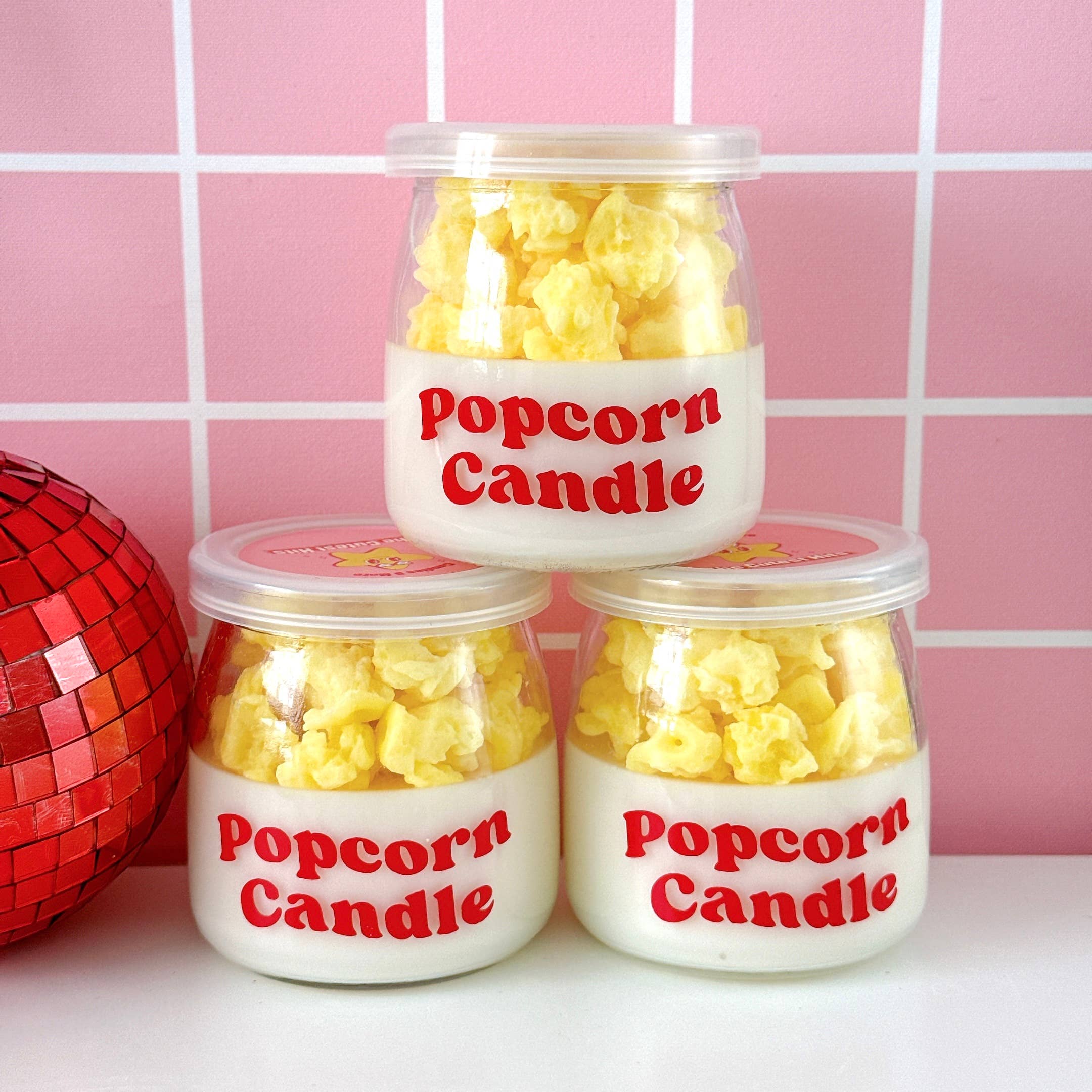 Popcorn Candle, Movie Night Candle
