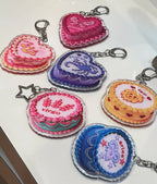 Pisces Glitter Horoscope Cake Keychain