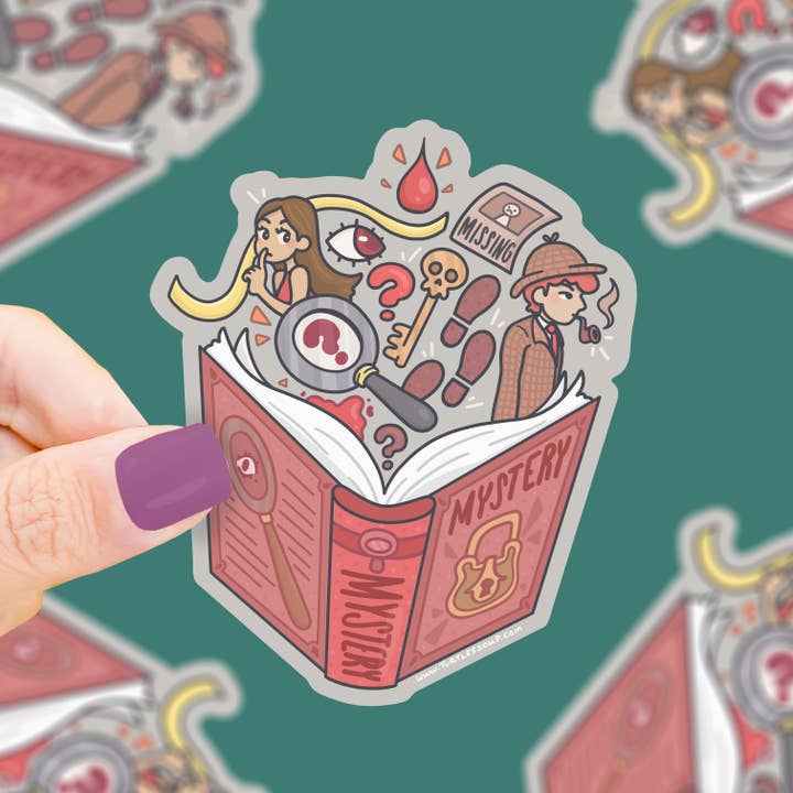 Mystery Book club Vinyl Sticker