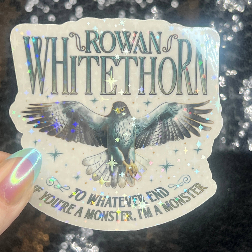 Rowan Whitethorn Throne of Glass Holographic Sticker
